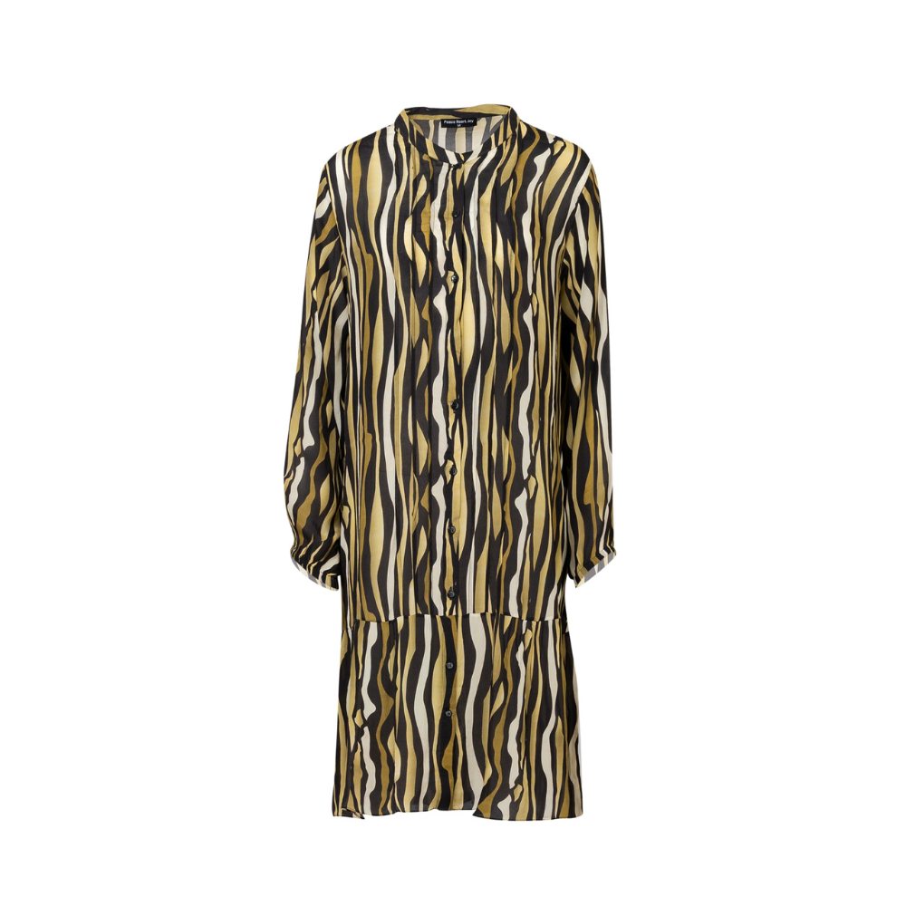 Peace Heart Joy Warm Stripe Charlet Dress