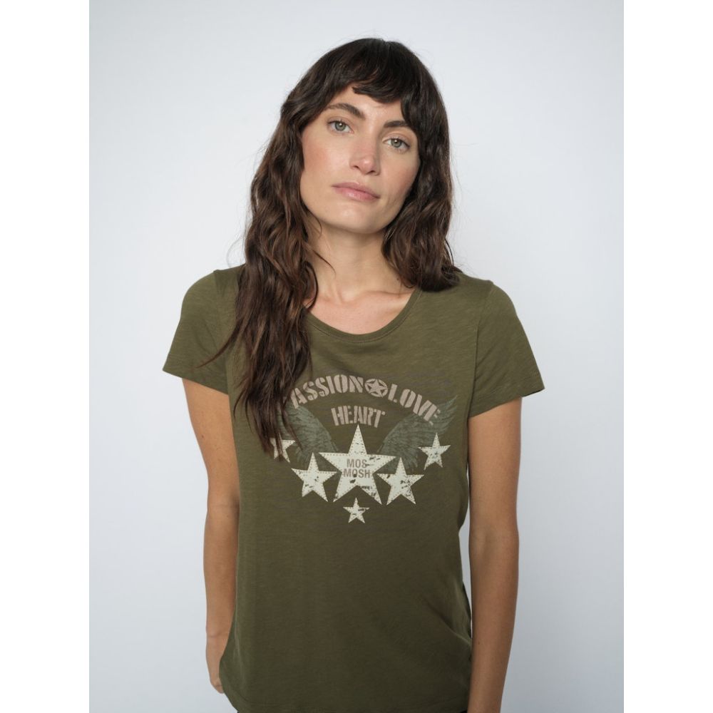 Mos Mosh Olive Zibba Tee