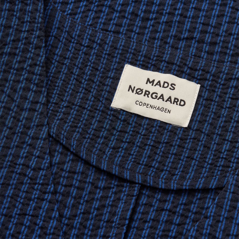 Mads Nørgaard Blå Soft Crease Ghita Kjole