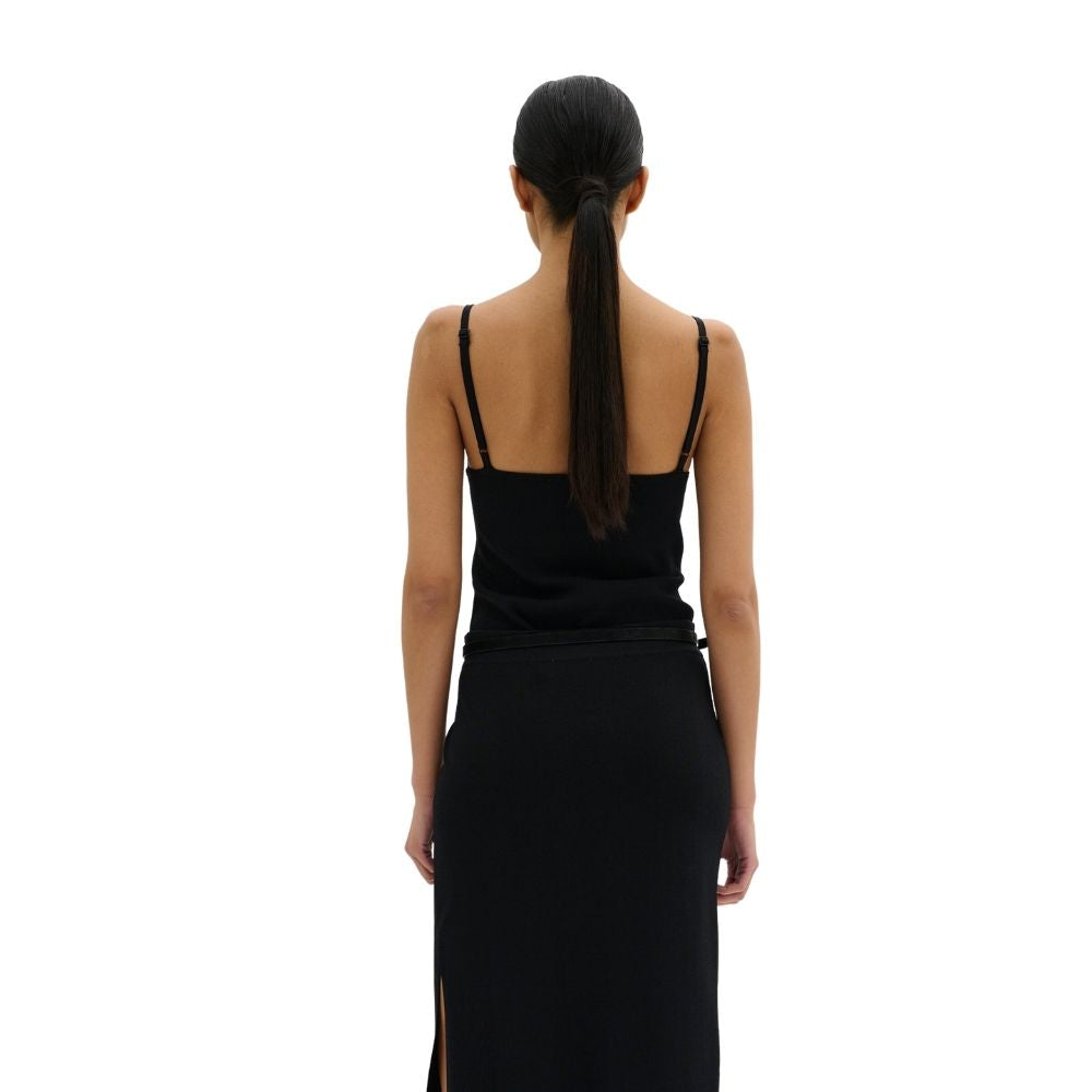 My Essential Wardrobe Black Hekla Knit Top