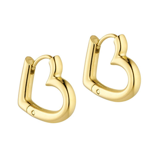 Marea Guld Heart Earrings
