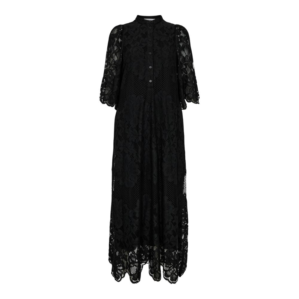 Lámitie Sort Curvey Lace Hem Dress