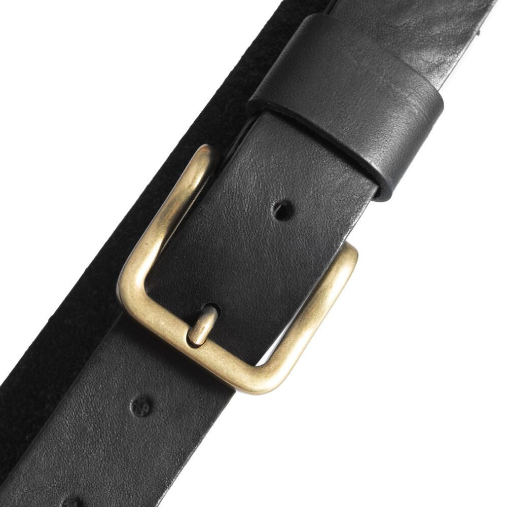 Depeche Black/Brass 12824 Jeans Belt