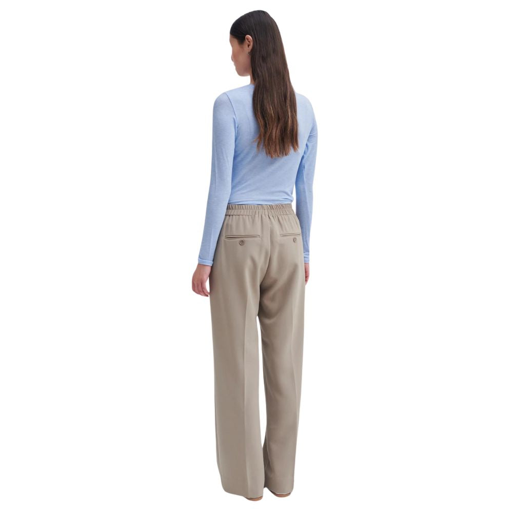 Second Female Sand Fique Wide Pants