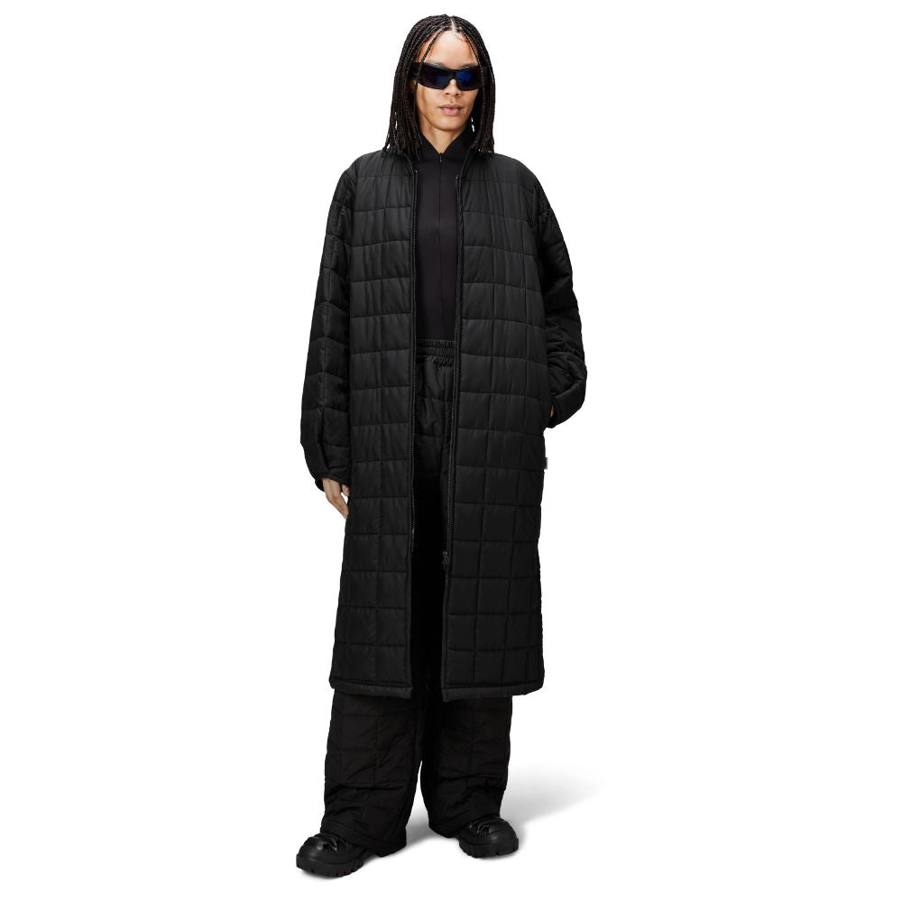 Rains Black Liner W Coat W1T2