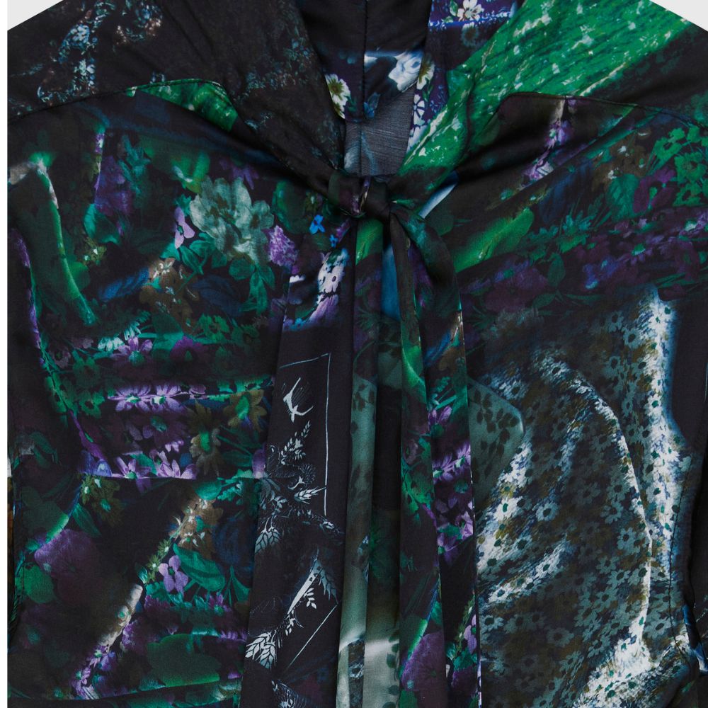 WOOD WOOD Midnight Flower Isabel Print Top