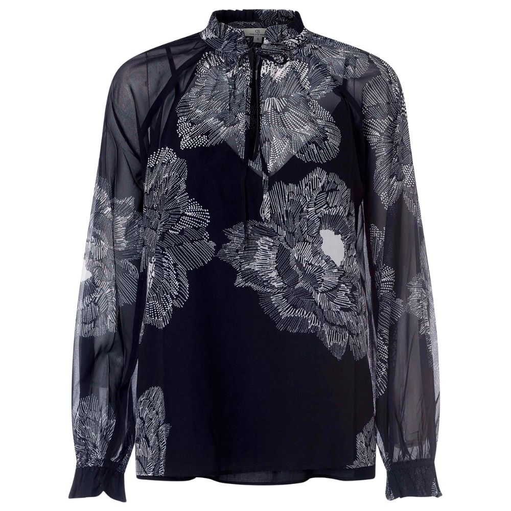 Charlotte Sparre Black Dot Flower Blouse