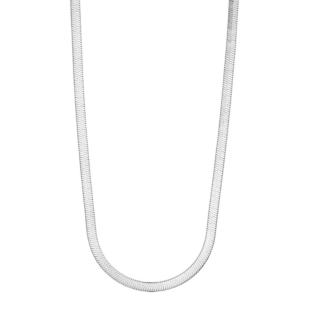 Marea - Sølv Snake Chain Necklace - Sølvfarvet