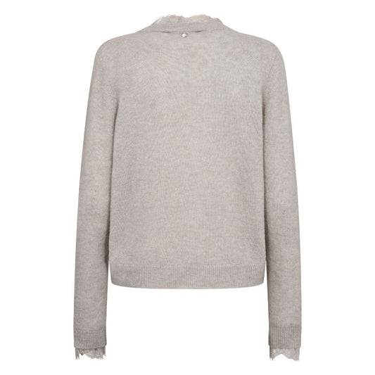 Mos Mosh Grey Helmi Lace Knit Cardi