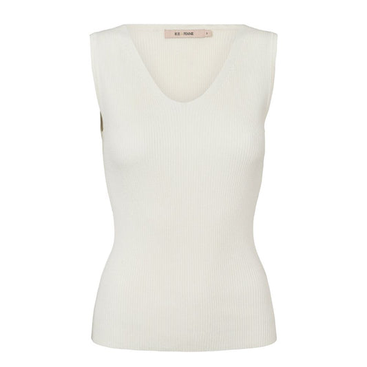 Rue De Femme White Galatea Knit Top