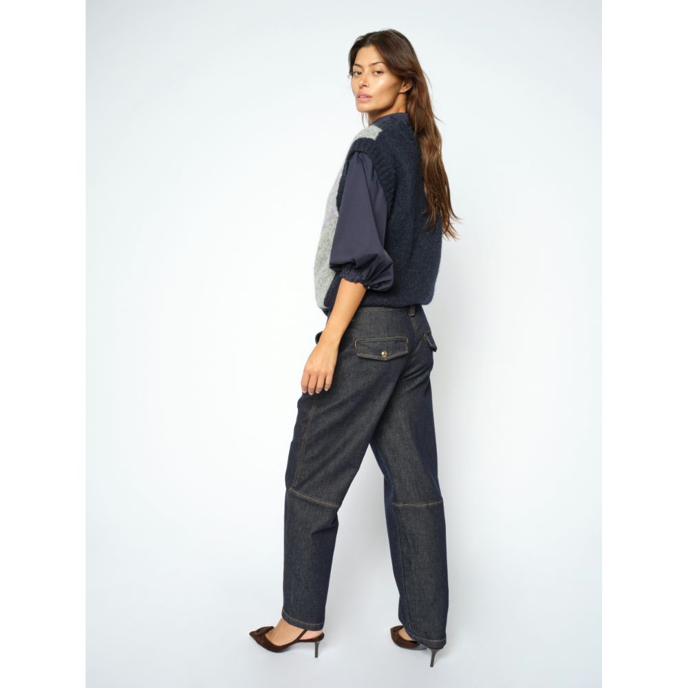Mos Mosh Dark Blue Aymen Chino Jeans