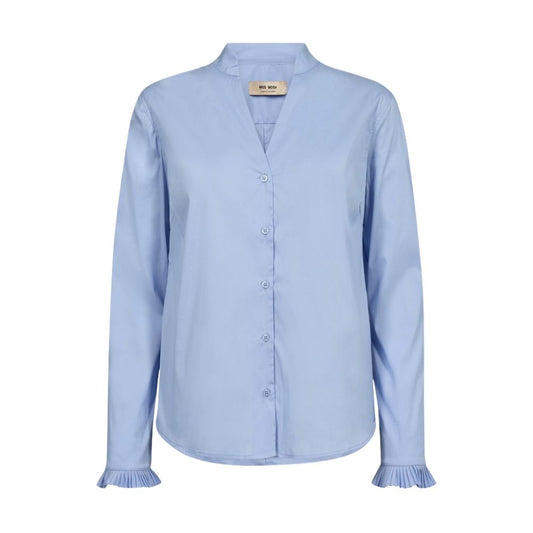 Mos Mosh LyseBlå Hassie Pleat Shirt