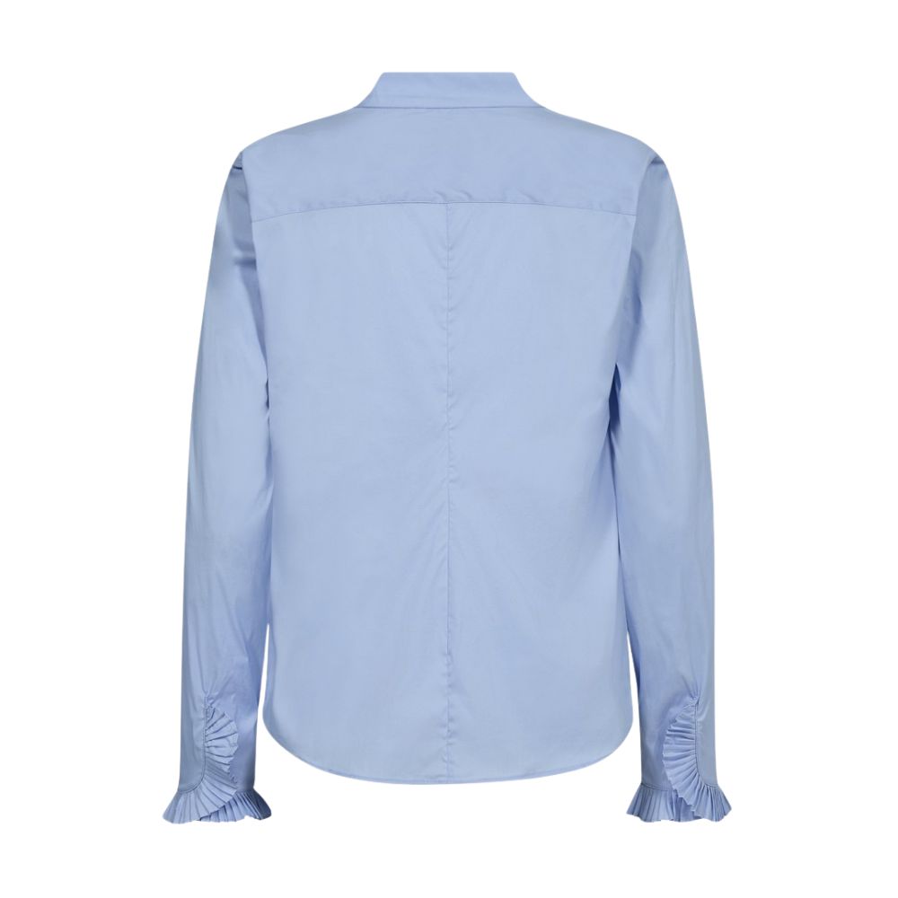 Mos Mosh LyseBlå Hassie Pleat Shirt