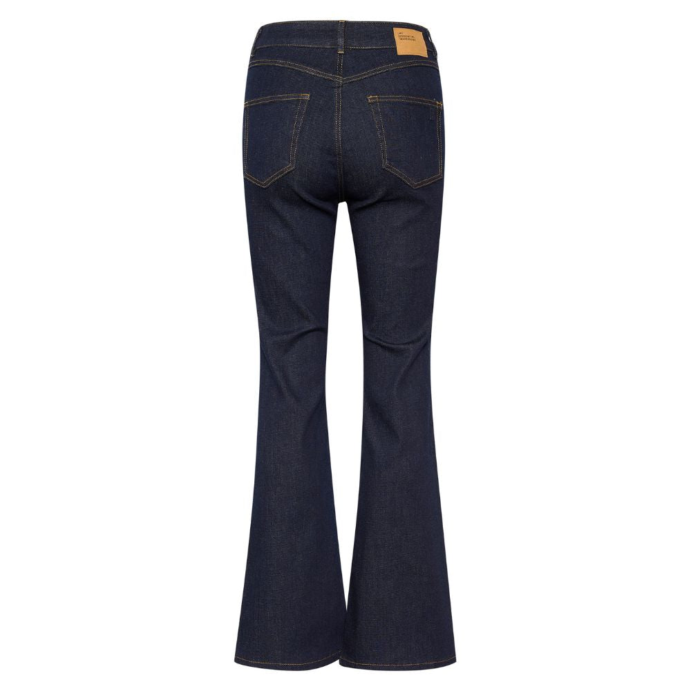 My Essential Wardrobe Dark Blue Dekota High Bootcut Jeans