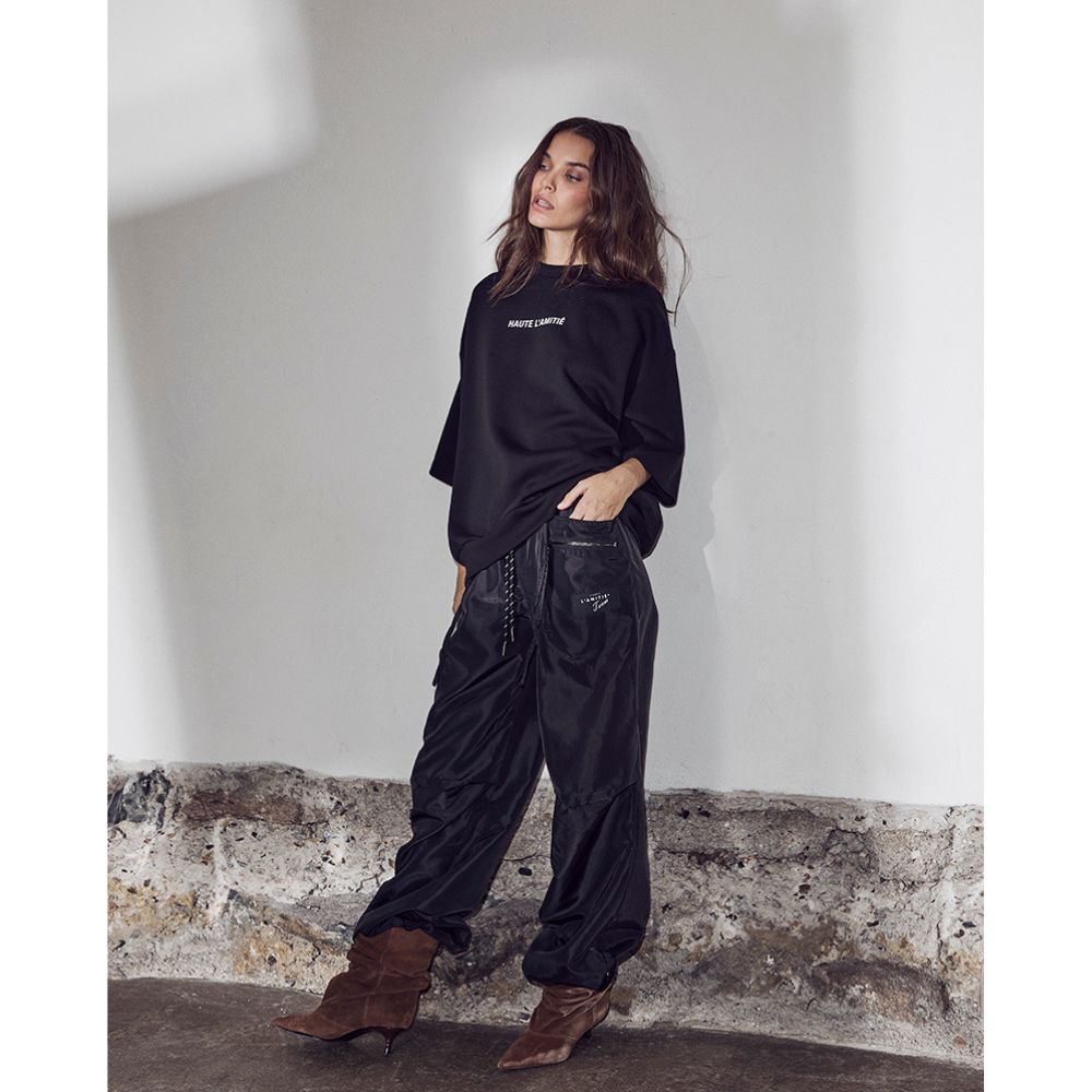 L'amitié Black Print Studio SS Sweat