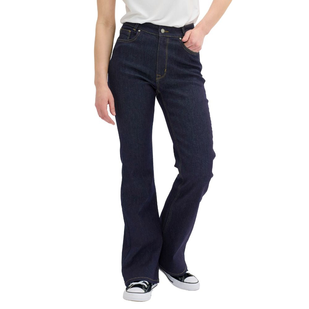 My Essential Wardrobe Dark Blue Dekota High Bootcut Jeans