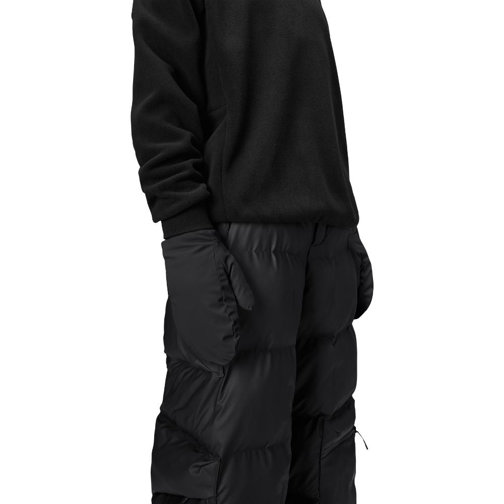 Rains Black Alta Puffer Mittens W2T3