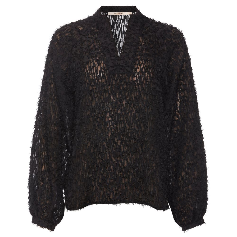 Rue De Femme Black Clover Blouse