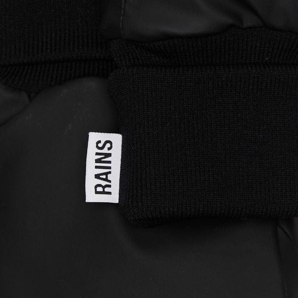 Rains Black Alta Puffer Mittens W2T3