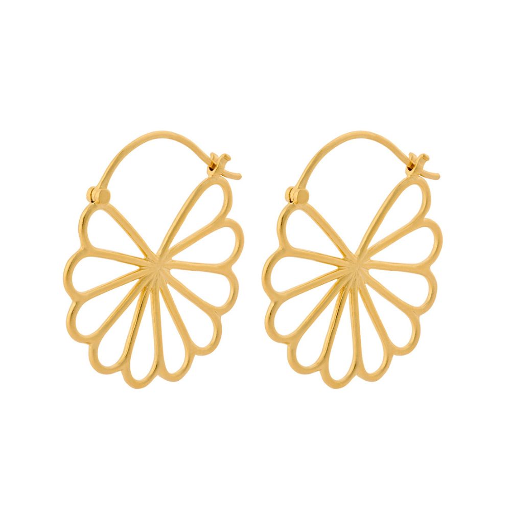 Pernille Corydon Gold Large Bellis Earrings