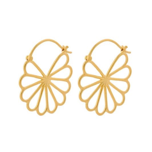 Pernille Corydon Gold Large Bellis Earrings