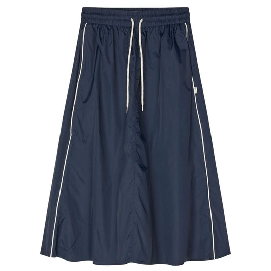 Mads Nørgaard Navy Ripstop Caro Skirt