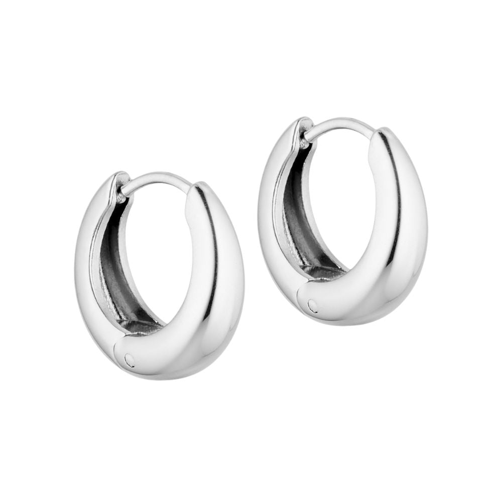 Marea Sølv Bubble Mini Hoops