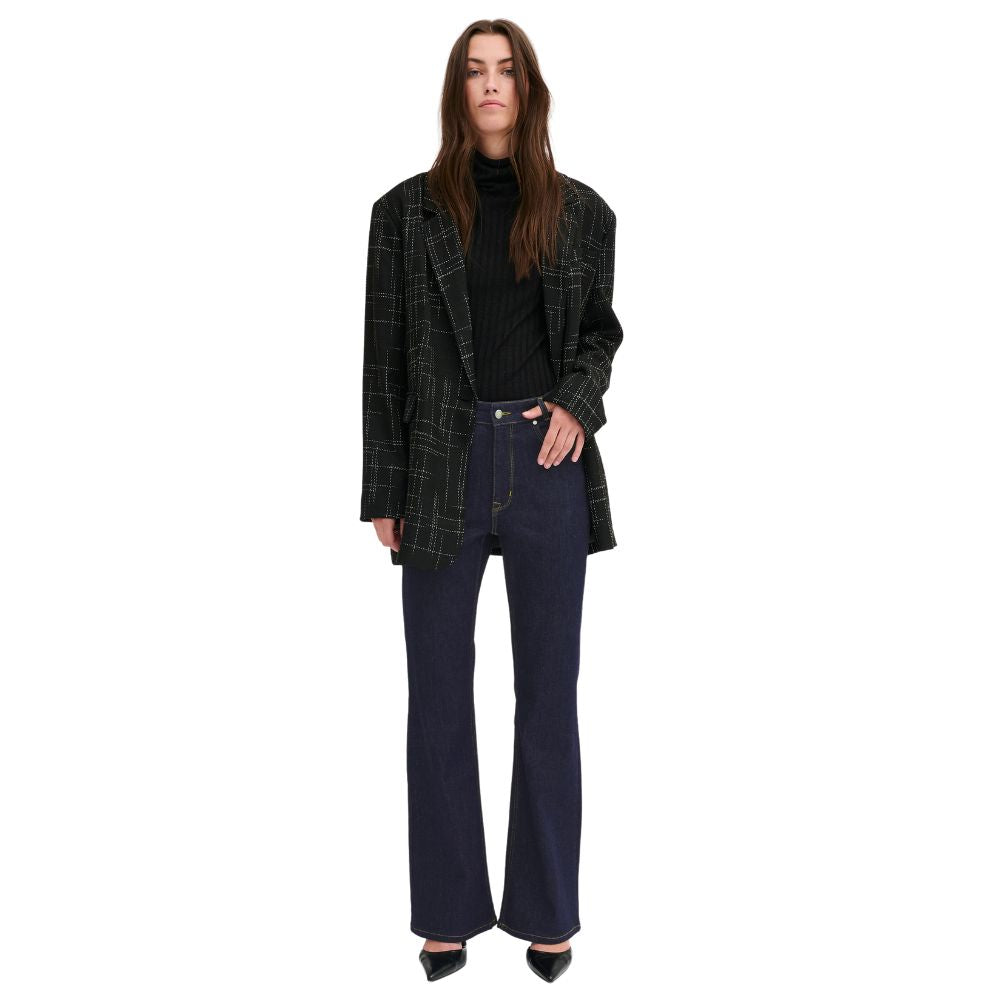 My Essential Wardrobe Dark Blue Dekota High Bootcut Jeans