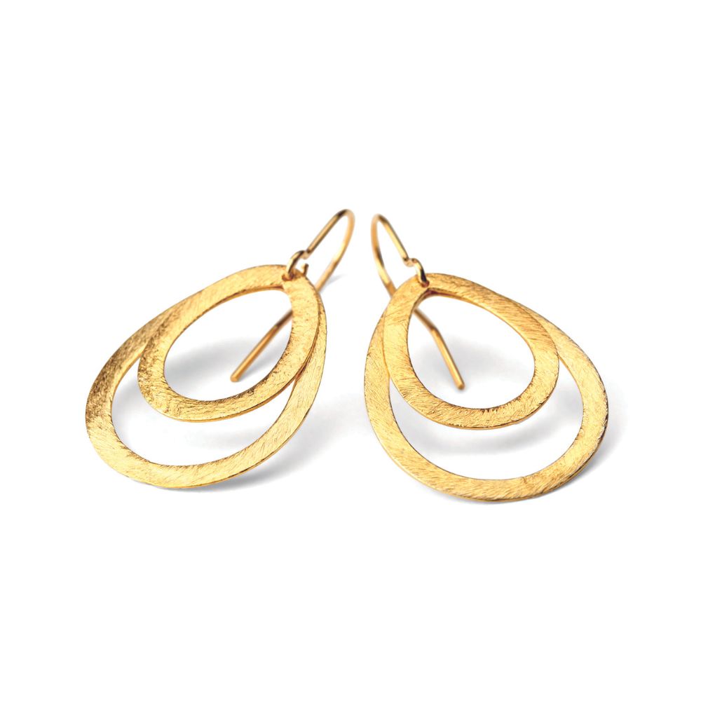 Pernille Corydon Gold Small Double Drops