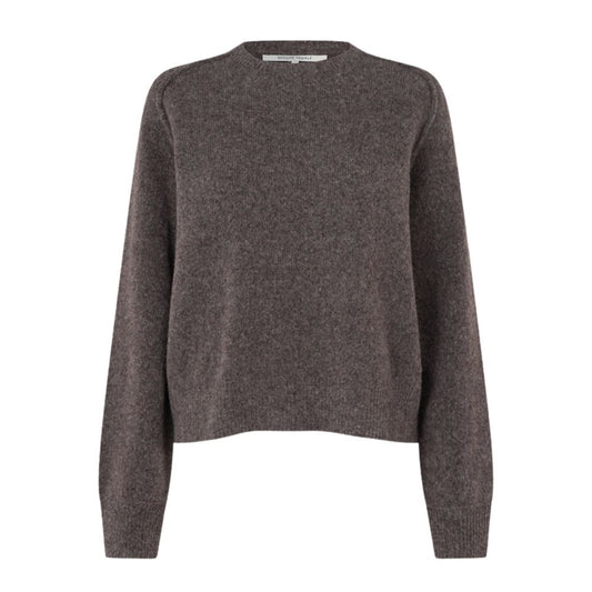 Second Female Brown Benja Knit O-Neck