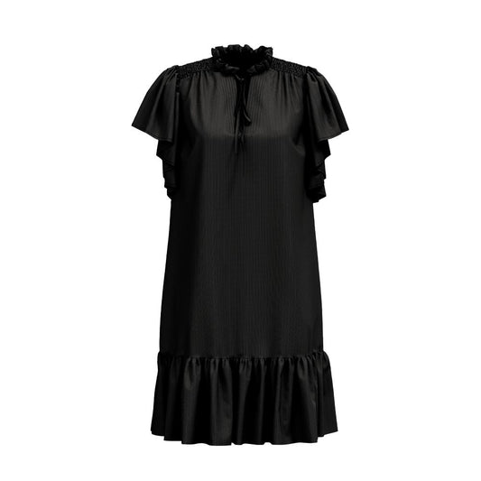 Co´couture Black Hera Crop Frill Dress