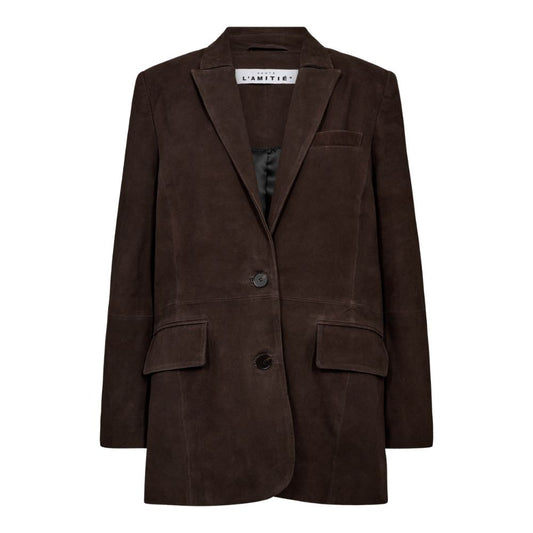 L´amitié Mocca Suede Blazer