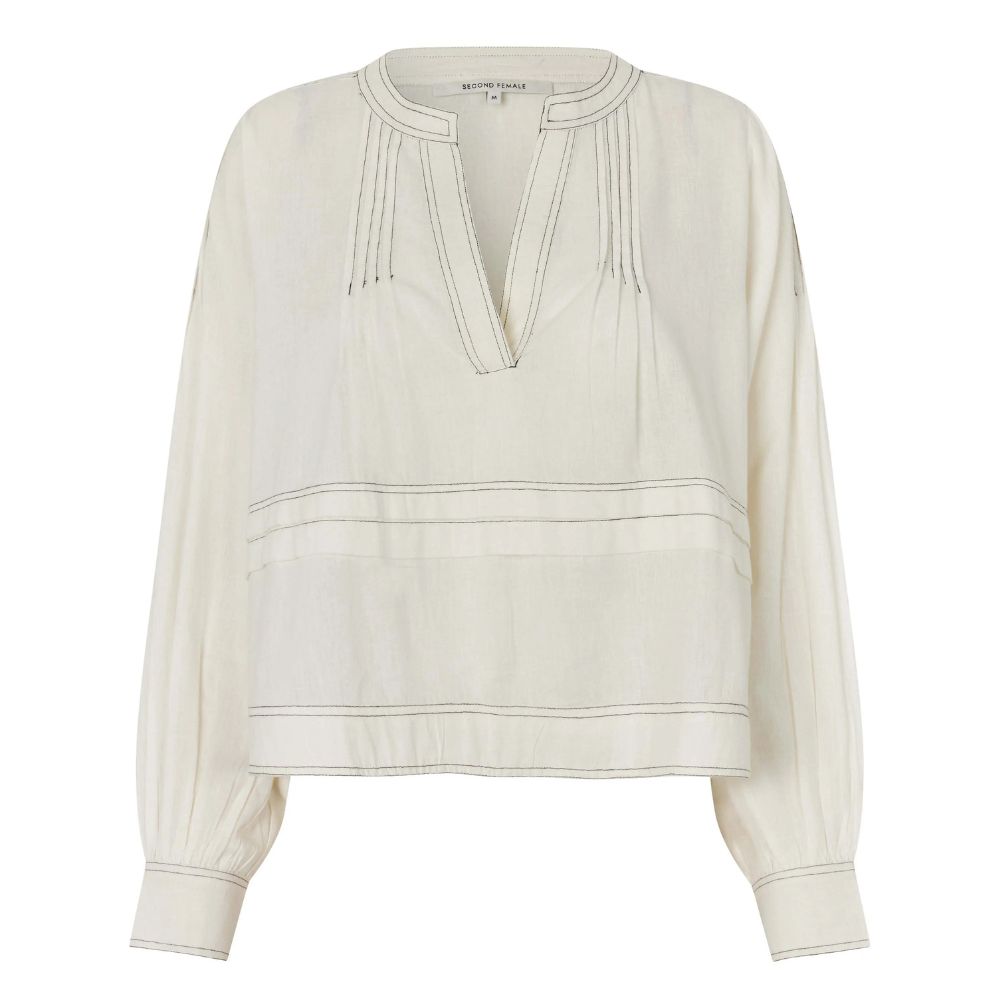 Second Female Hvid Livena Blouse