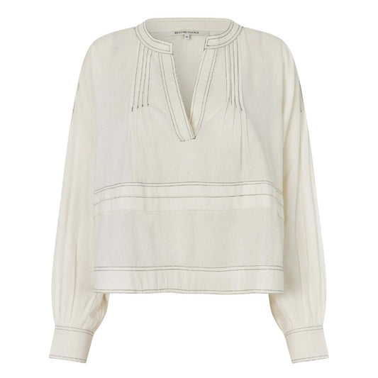 Second Female Hvid Livena Blouse