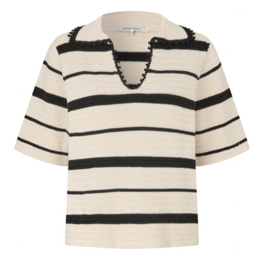 Second Female hvid/sort Susi Knit