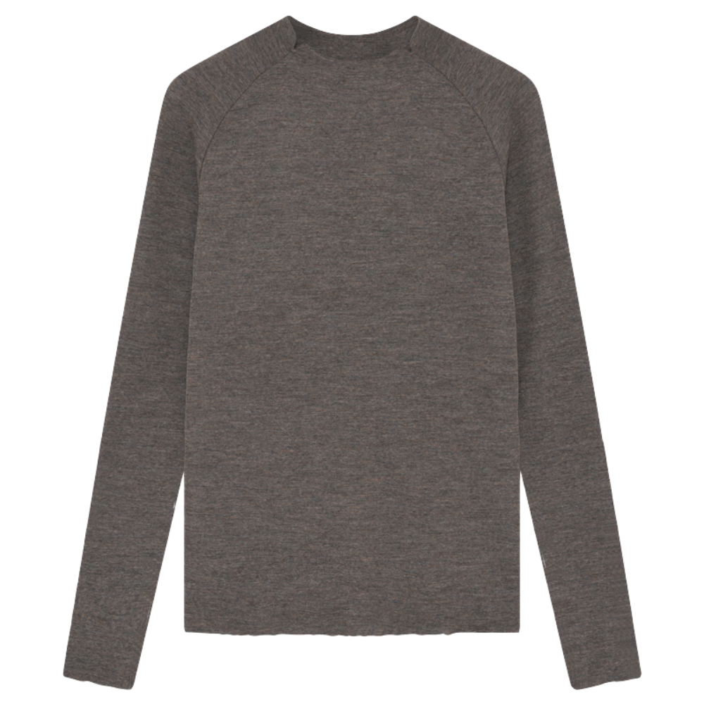 By Basics Brun Melange Blouse
