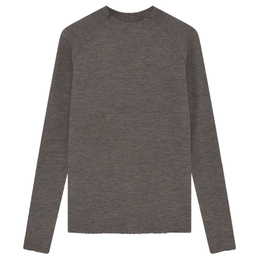 By Basics Brun Melange Blouse