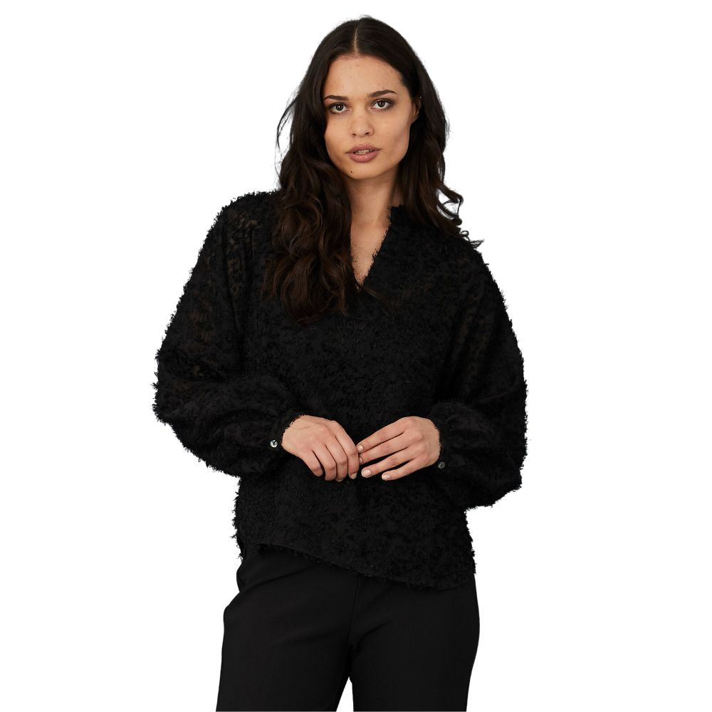 Rue De Femme Black Clover Blouse