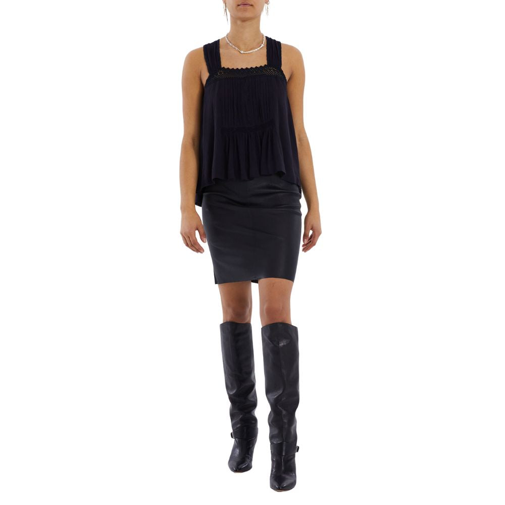 Lollys Laundry Washed Black Newton Top