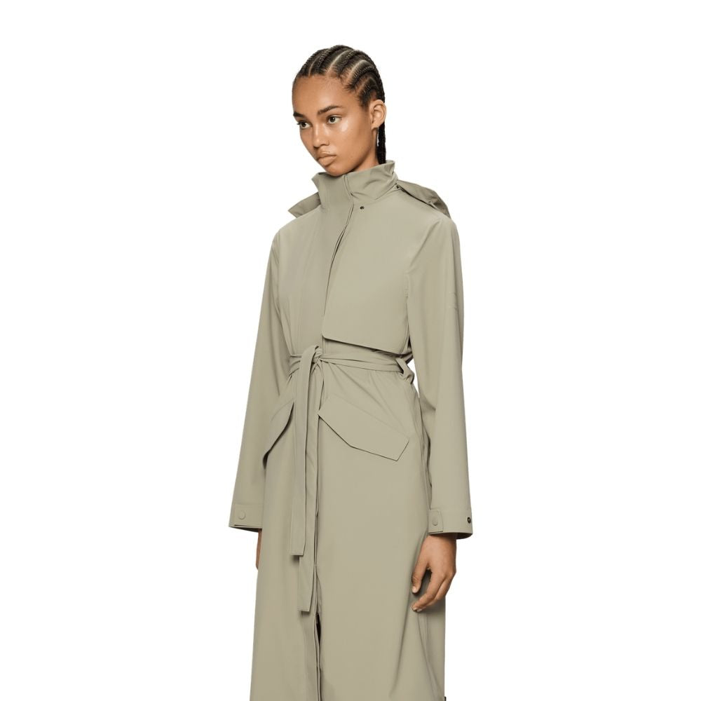 Rains Beige Suva Hardshell Coat