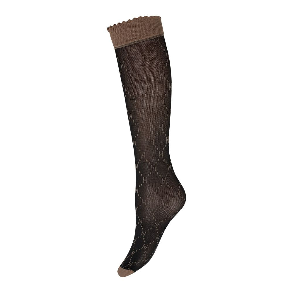 Hype The Detail Beige Logo Knee High
