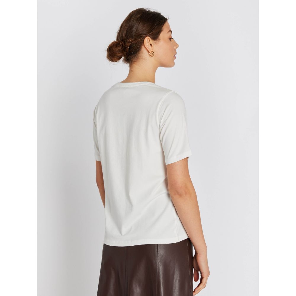 Rue de Femme Hvid Alvina Siv T-Shirt