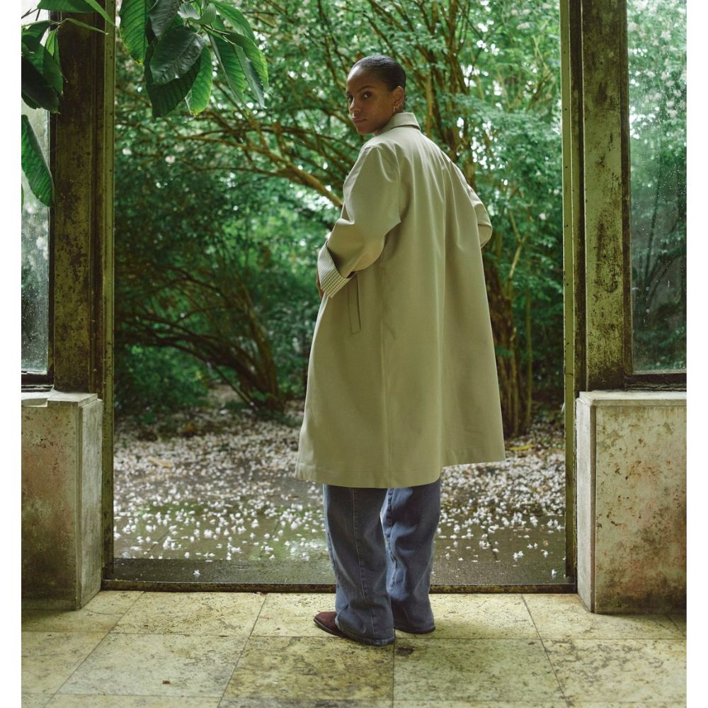 MosMosh Camel Riko Bora trenchcoat