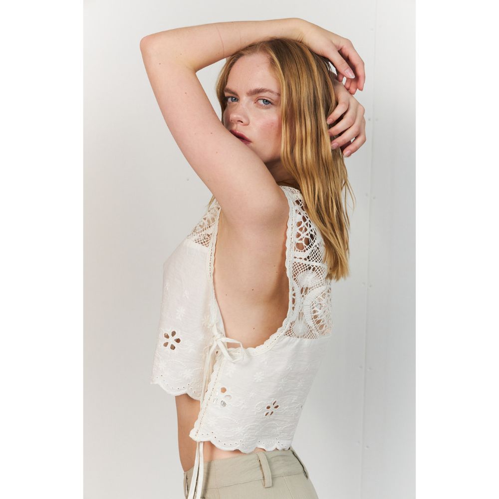 Lollys Laundry White Portobello Top