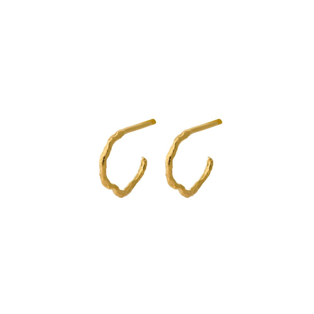 Pernille Corydon Gold Twig Hoops