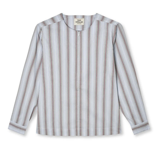 Mads Nørgaard Blå Poplinda Dana Shirt