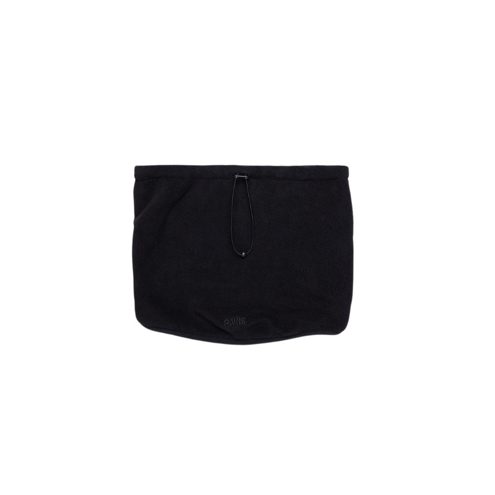 Rains Black Fleece Tube Scarf