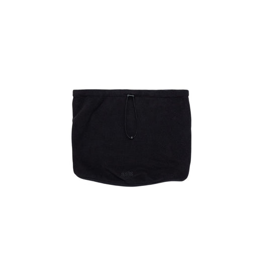 Rains Black Fleece Tube Scarf