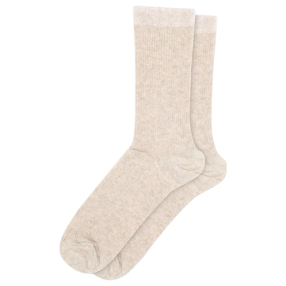 MP Sand Fine Cotton Rib Strømper