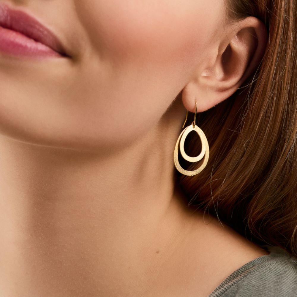 Pernille Corydon Gold Small Double Drops
